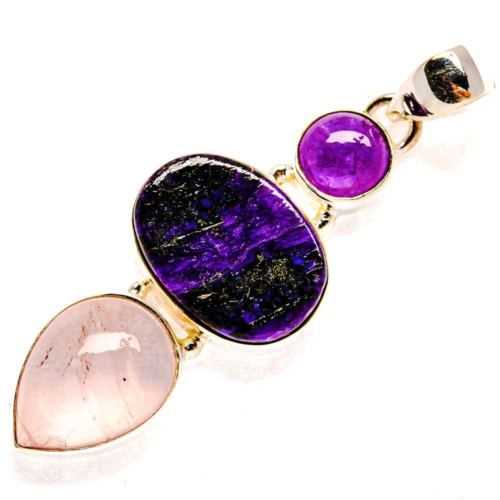 Charoite Pendants handcrafted by Ana Silver Co - PD23214 - Photo 2