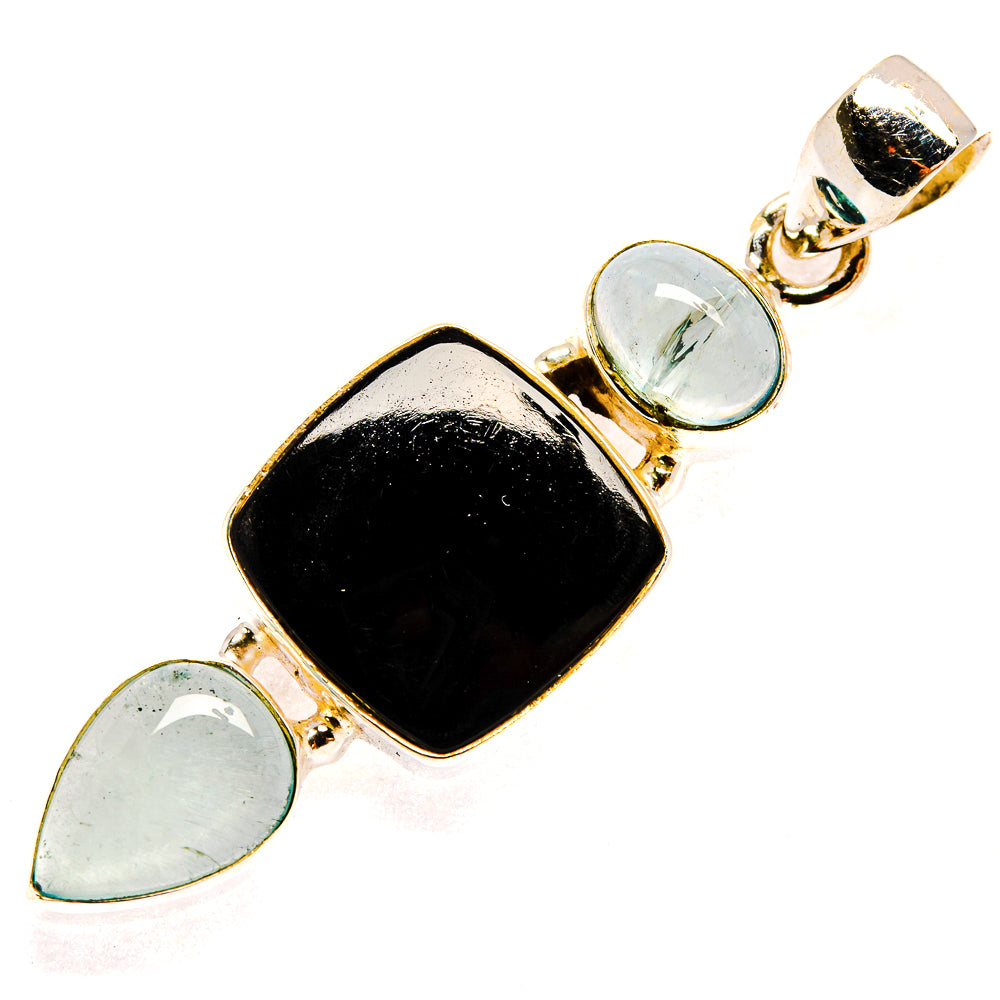 Black Onyx Pendants handcrafted by Ana Silver Co - PD23218 - Photo 2