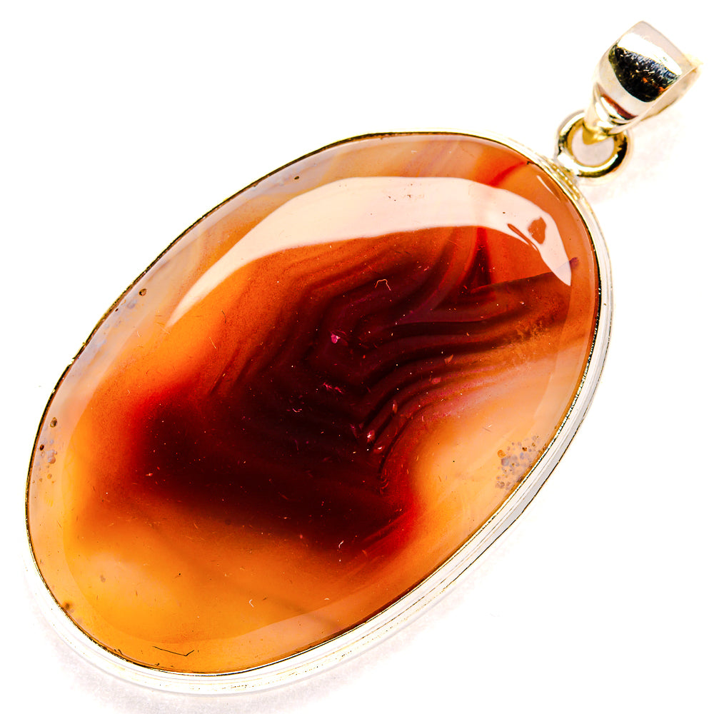 Botswana Agate Pendants handcrafted by Ana Silver Co - PD23234 - Photo 2
