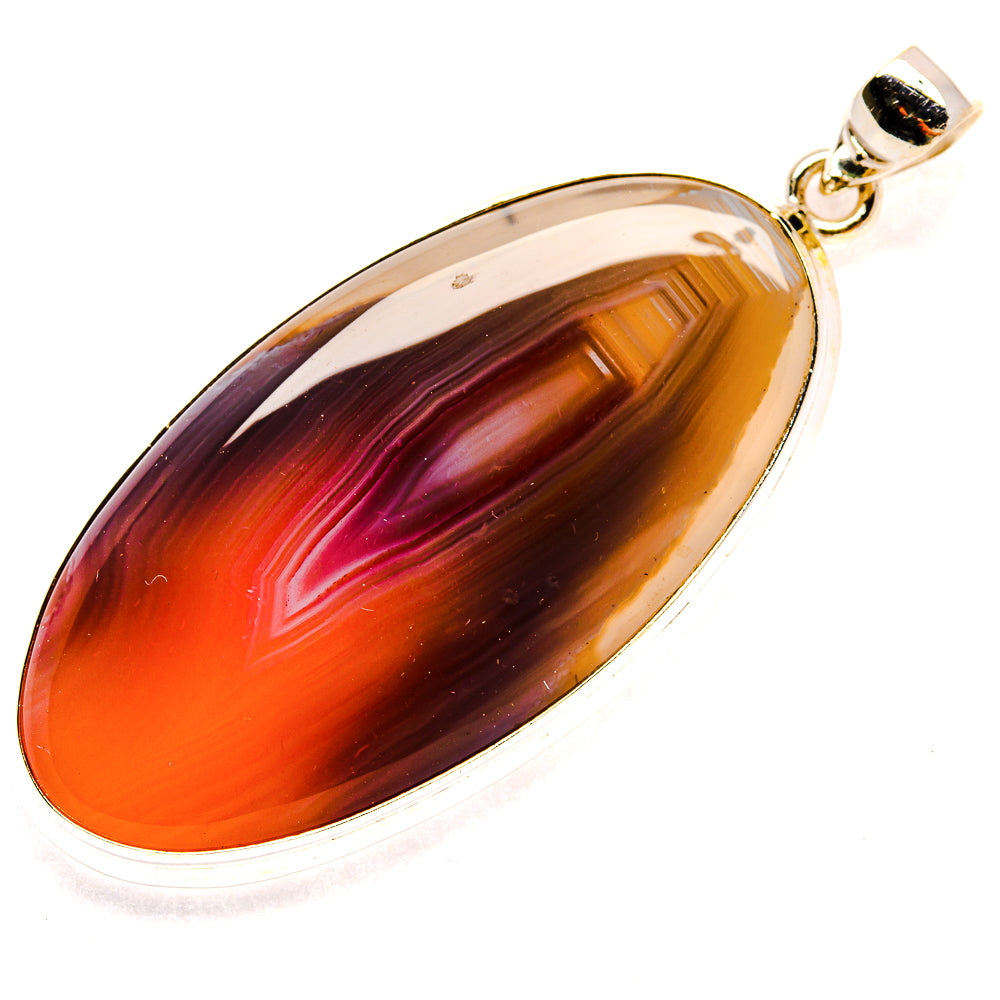 Botswana Agate Pendants handcrafted by Ana Silver Co - PD23237 - Photo 2