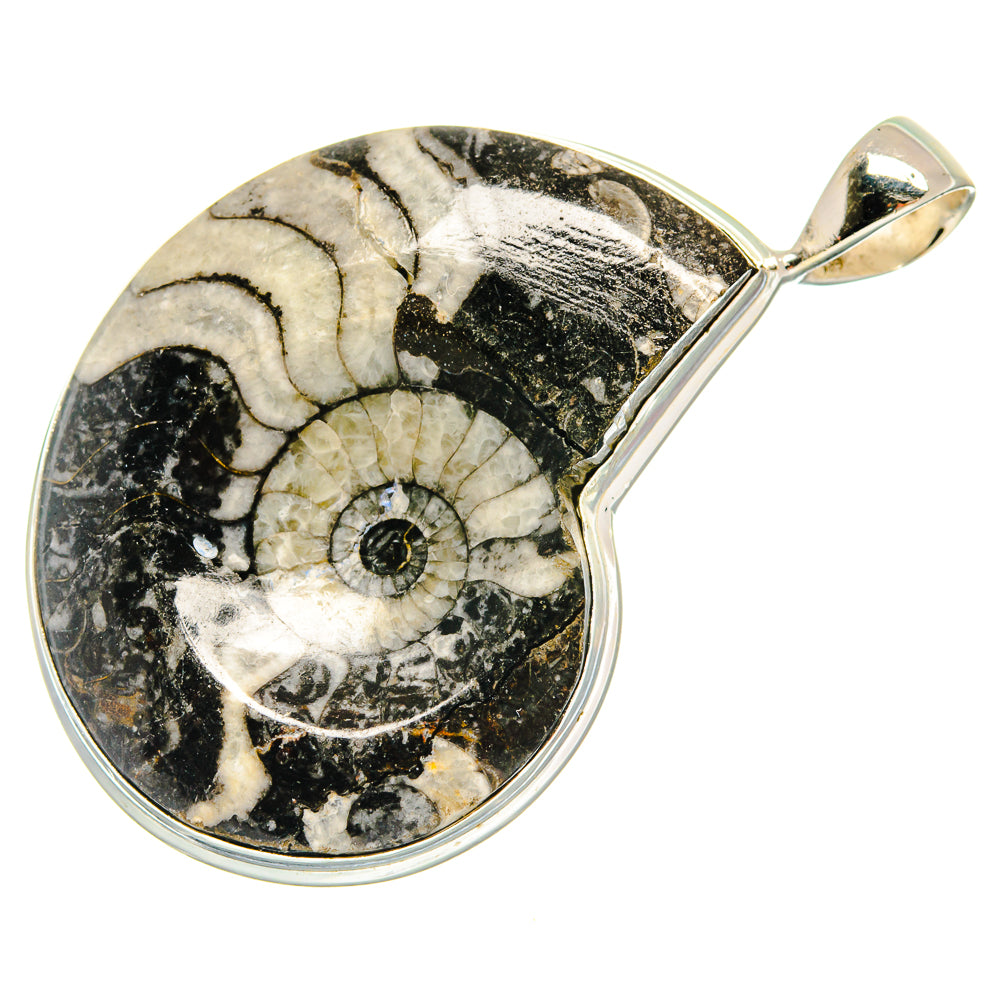 Pinolith Fossil Pendants handcrafted by Ana Silver Co - PD23252 - Photo 2