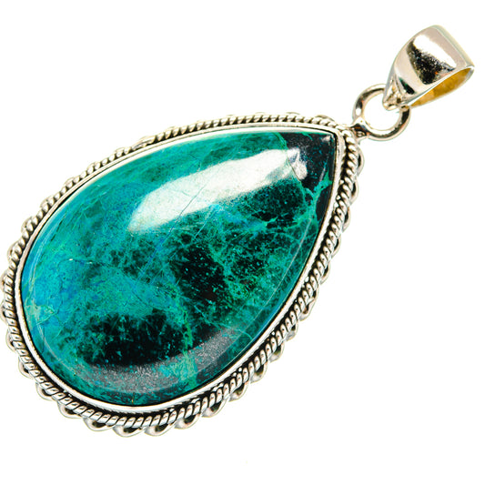 Chrysocolla Pendants handcrafted by Ana Silver Co - PD23267 - Photo 2