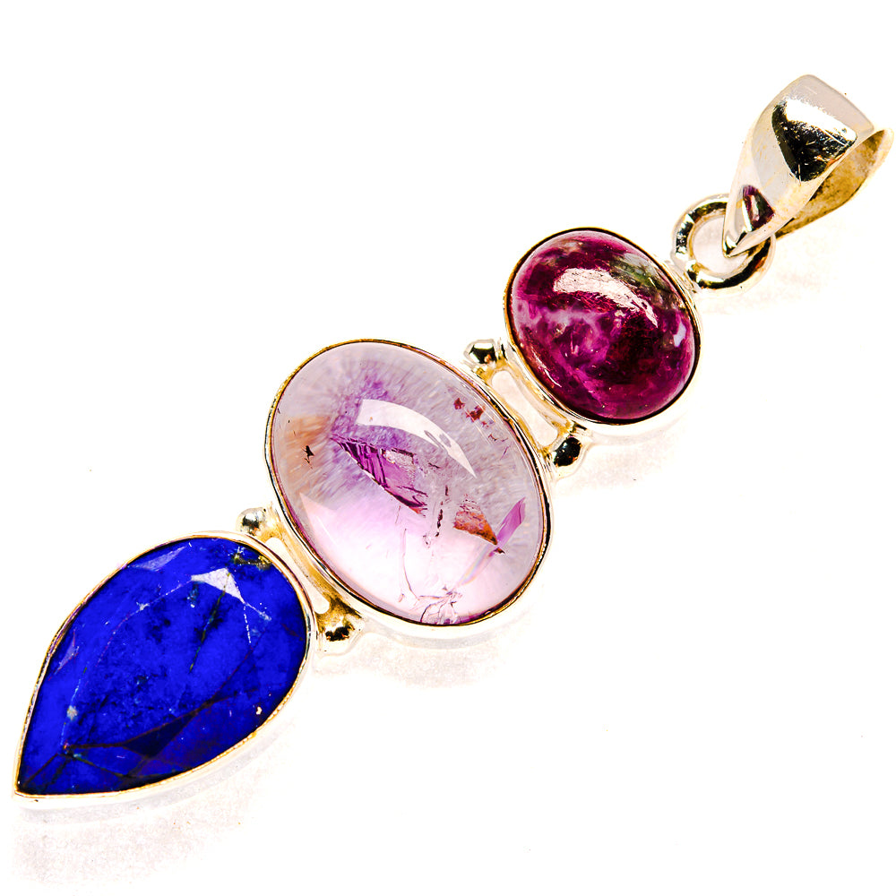 Lapis Lazuli Pendants handcrafted by Ana Silver Co - PD23343 - Photo 2