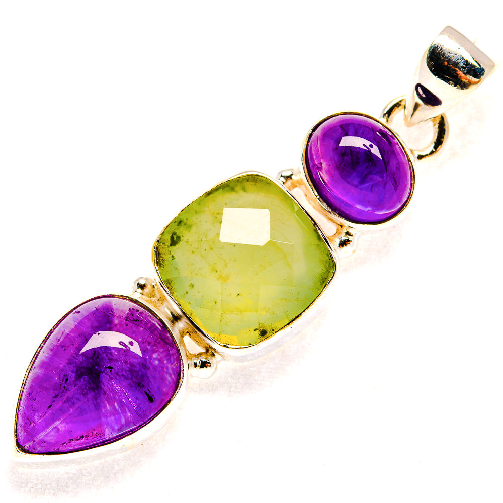 Prehnite Pendants handcrafted by Ana Silver Co - PD23347 - Photo 2