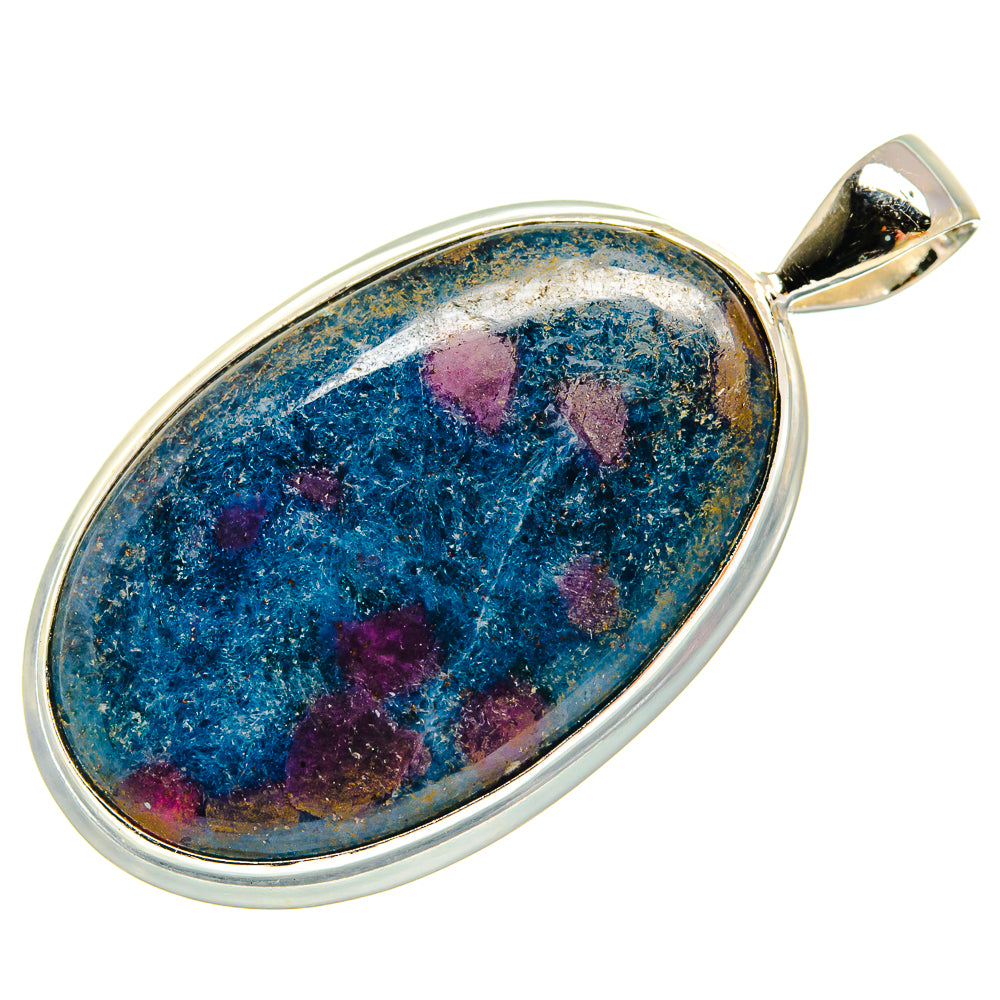 Ruby Fuchsite Pendants handcrafted by Ana Silver Co - PD23365 - Photo 2