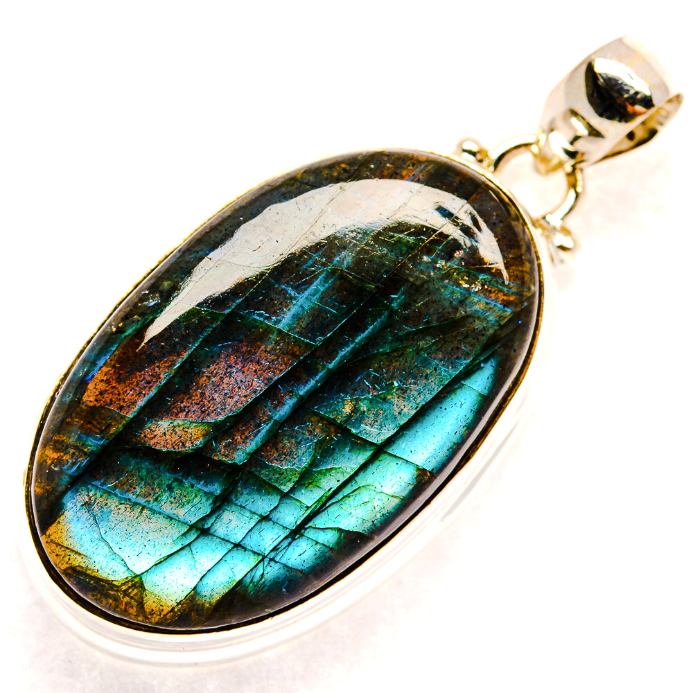 Labradorite Pendants handcrafted by Ana Silver Co - PD23452 - Photo 2