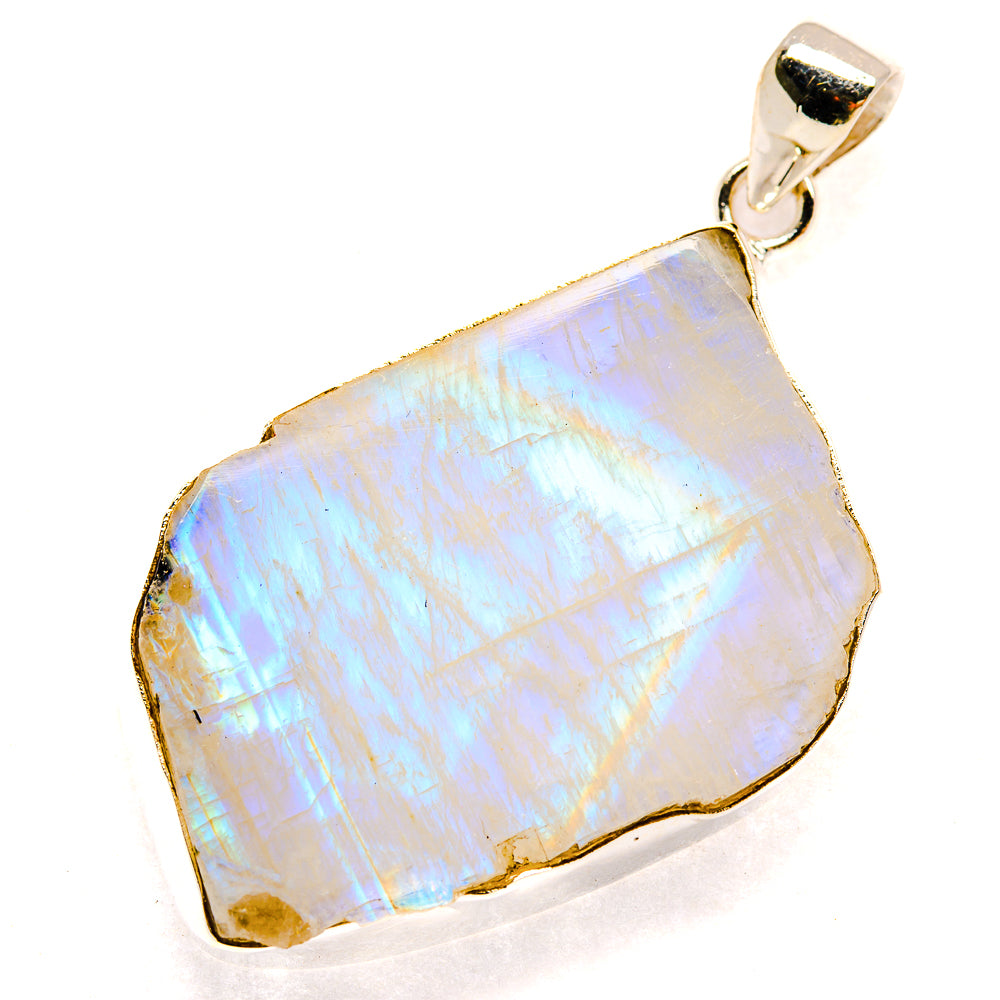 Rainbow Moonstone Pendants handcrafted by Ana Silver Co - PD23471 - Photo 2