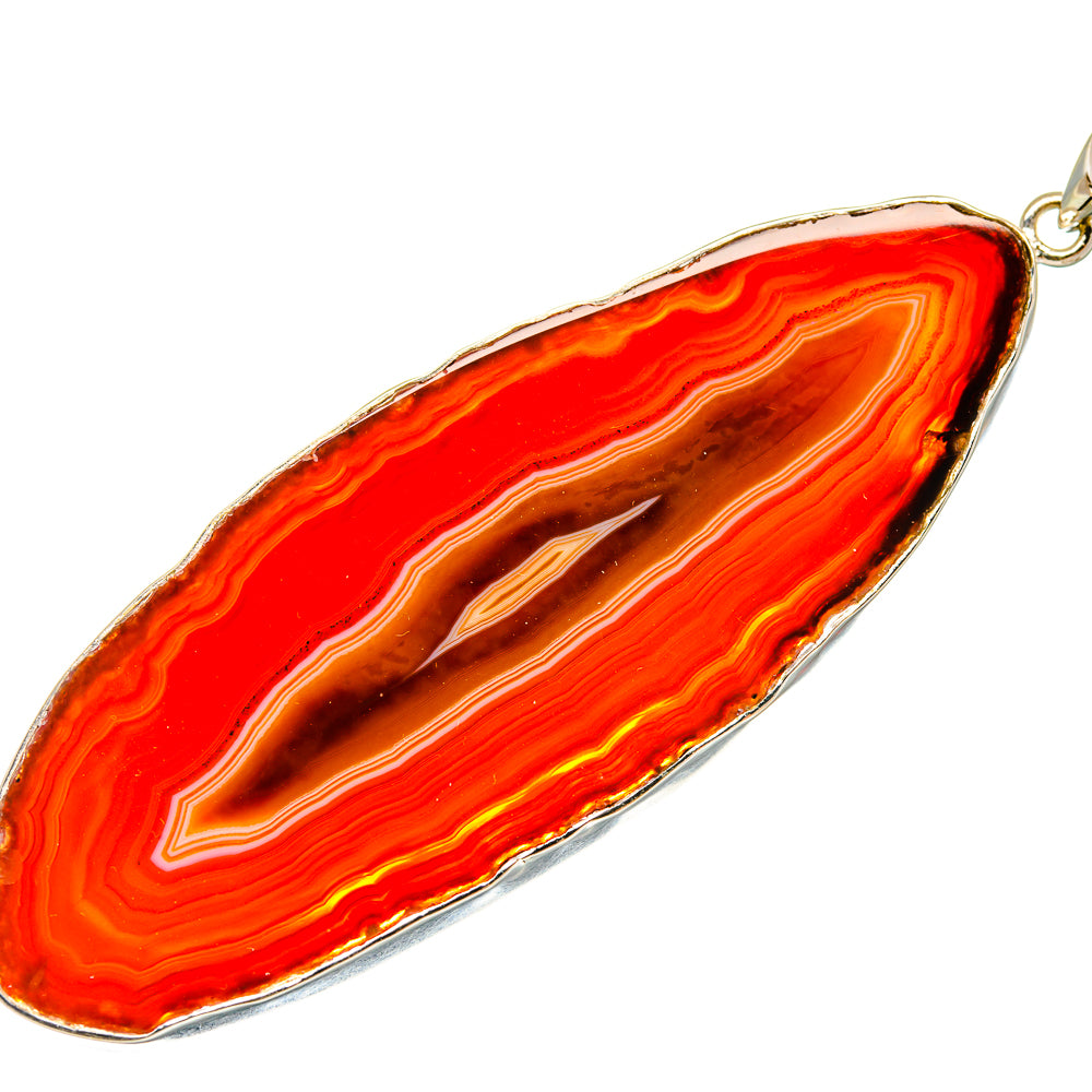 Red Botswana Agate Pendants handcrafted by Ana Silver Co - PD23493 - Photo 2