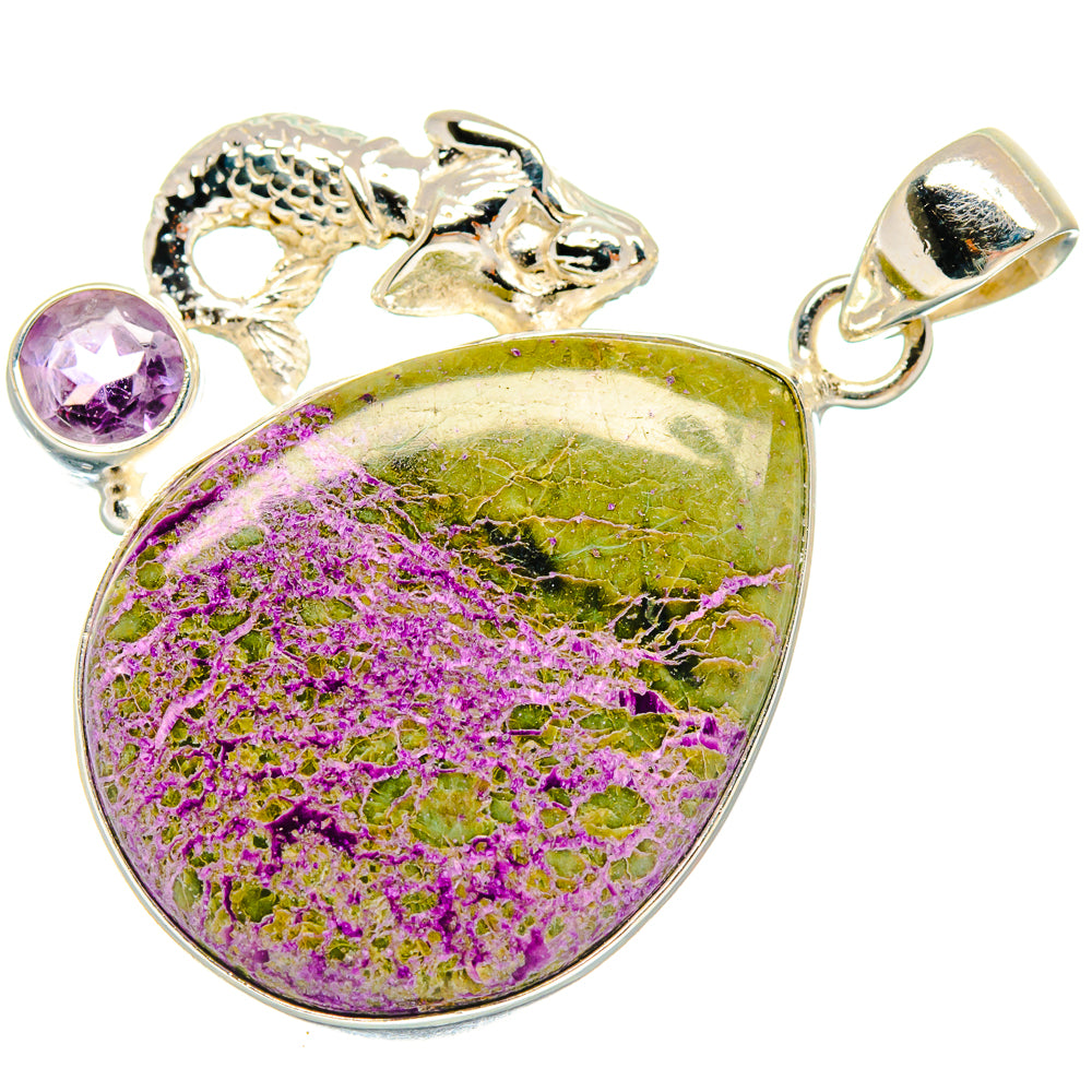 Stichtite Pendants handcrafted by Ana Silver Co - PD23535 - Photo 2