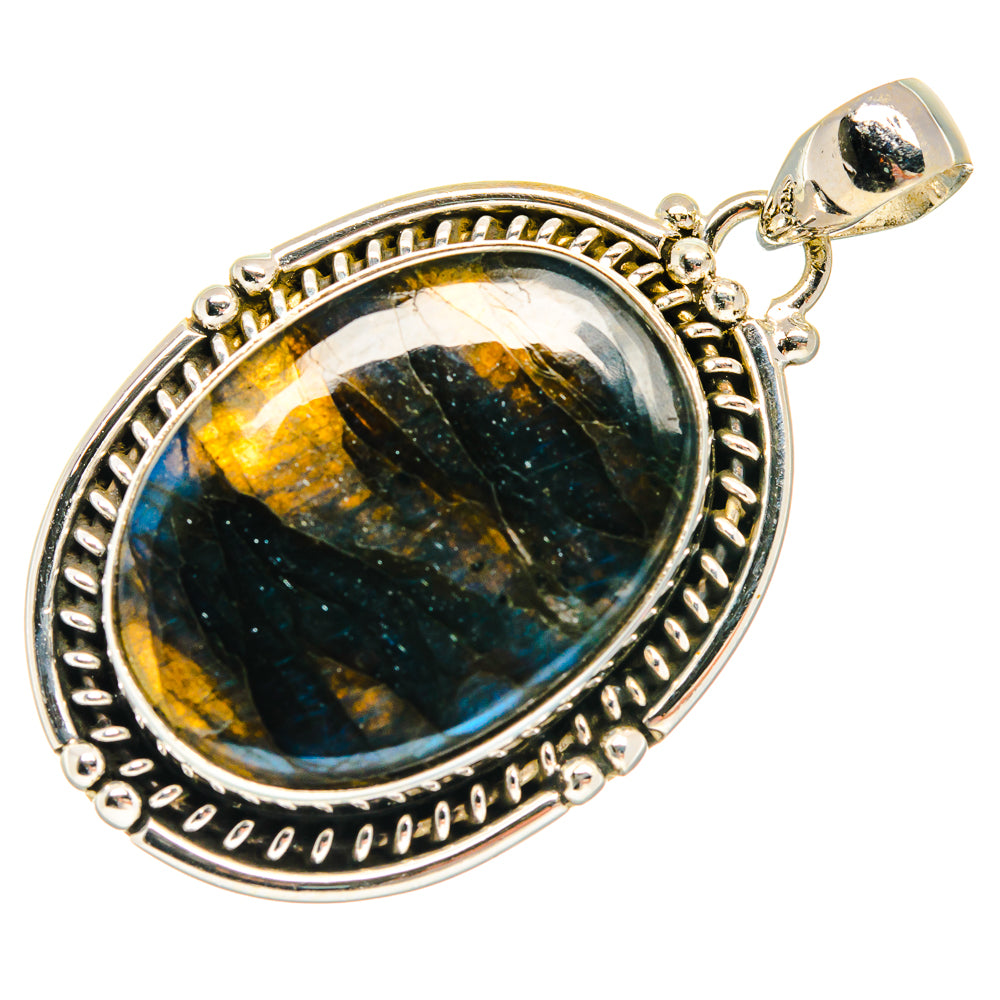 Labradorite Pendants handcrafted by Ana Silver Co - PD23571 - Photo 2