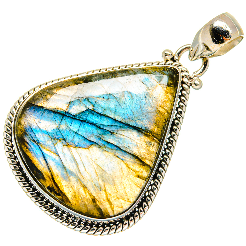 Labradorite Pendants handcrafted by Ana Silver Co - PD23573 - Photo 2