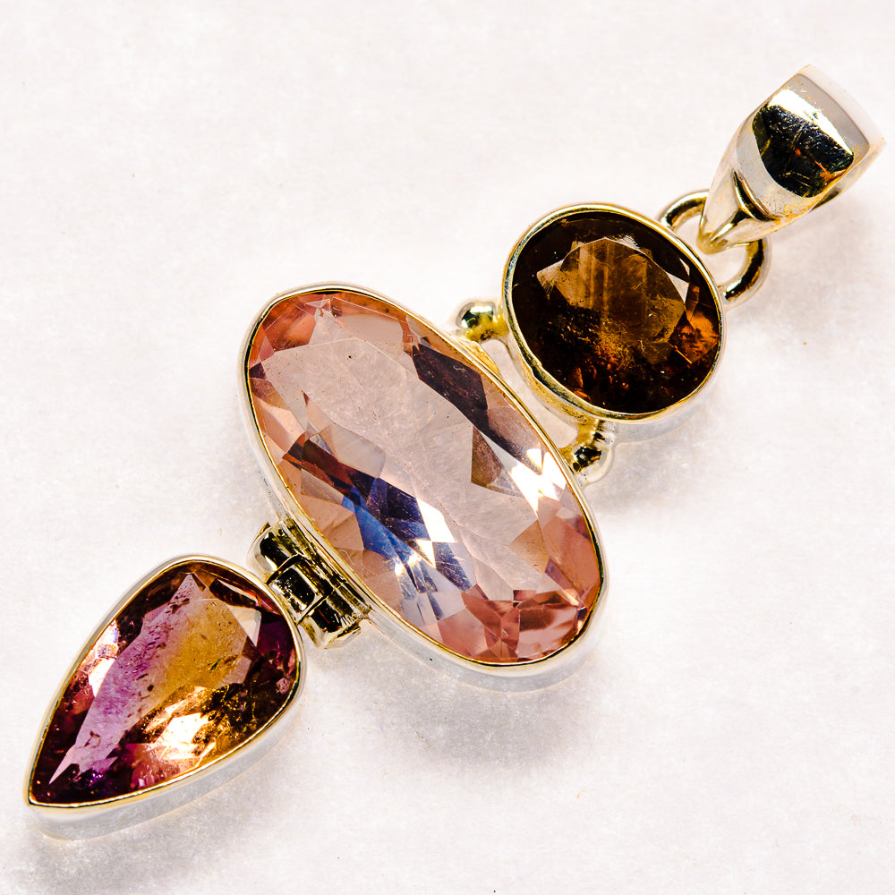 Rose Quartz Pendants handcrafted by Ana Silver Co - PD23611 - Photo 2