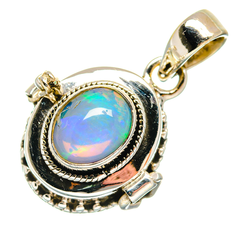Ethiopian Opal Pendants handcrafted by Ana Silver Co - PD23666 - Photo 2