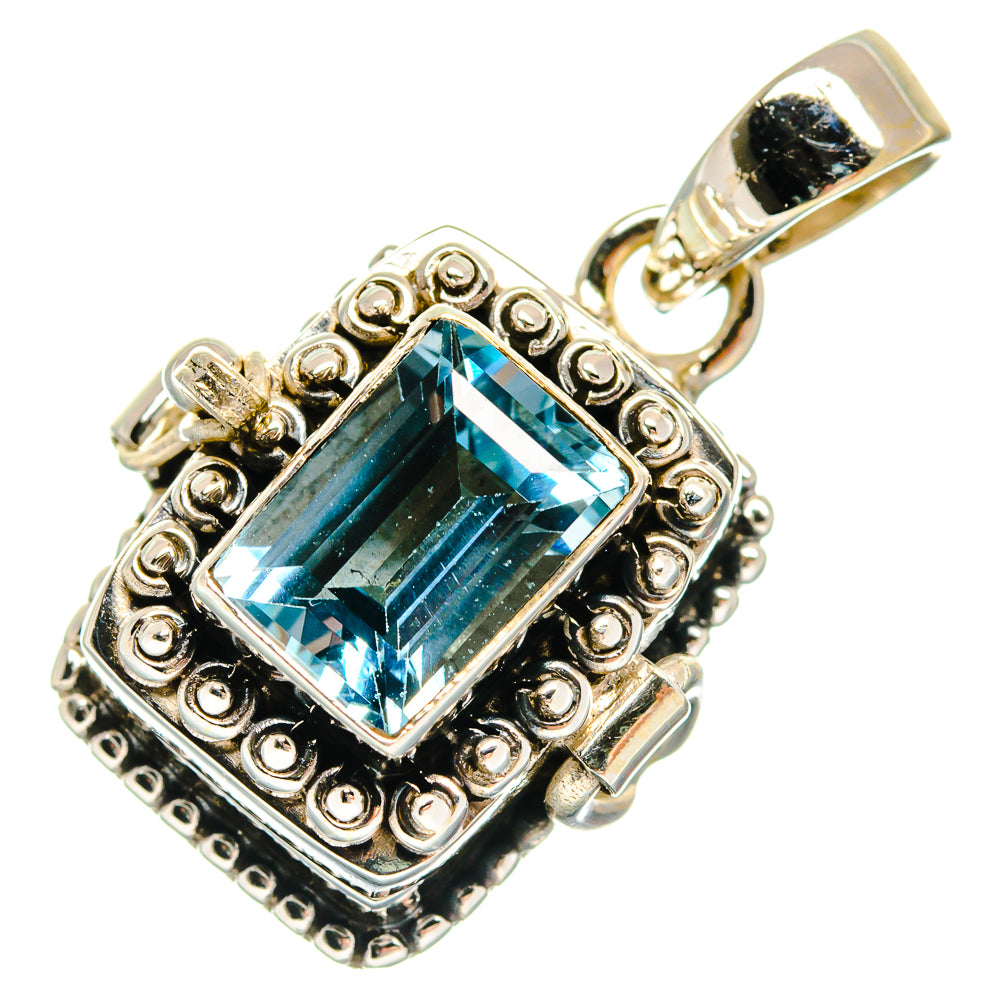 Blue Topaz Pendants handcrafted by Ana Silver Co - PD23669 - Photo 2