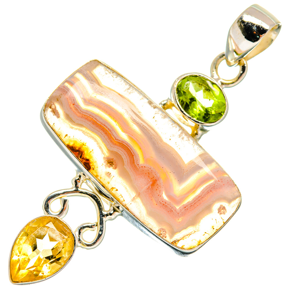 Ocean Jasper Pendants handcrafted by Ana Silver Co - PD23724 - Photo 2