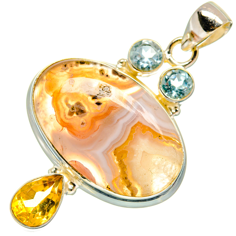 Ocean Jasper Pendants handcrafted by Ana Silver Co - PD23728 - Photo 2