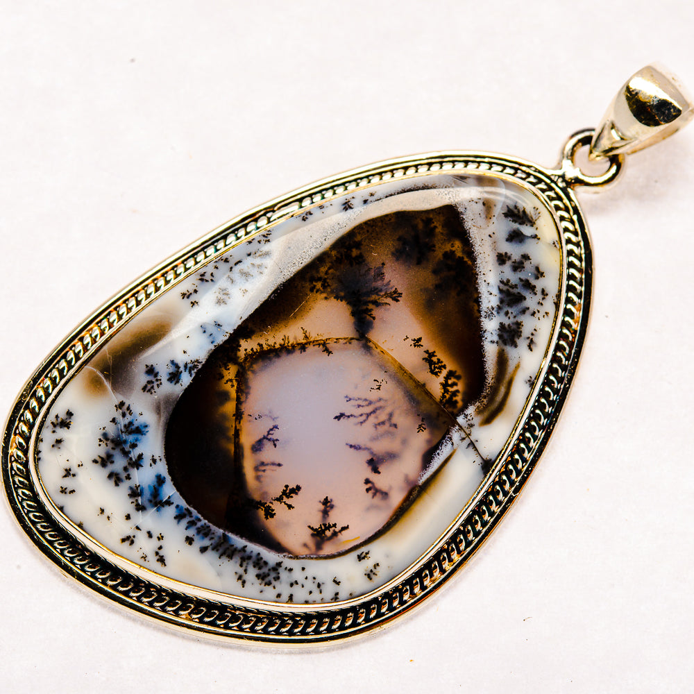 Dendritic Opal Pendants handcrafted by Ana Silver Co - PD23763 - Photo 2