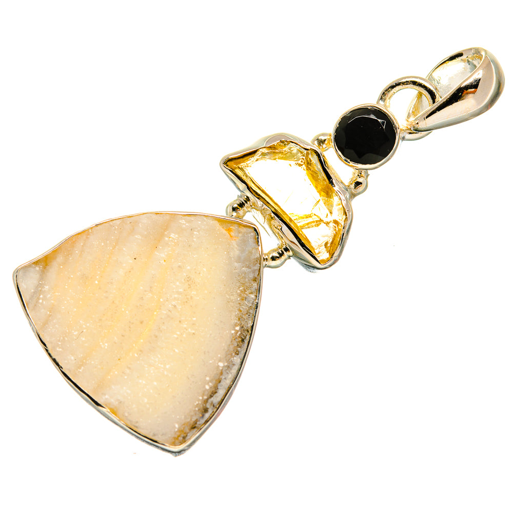 Desert Druzy Pendants handcrafted by Ana Silver Co - PD23891 - Photo 2