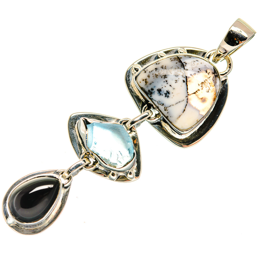 Dendritic Opal Pendants handcrafted by Ana Silver Co - PD23925 - Photo 2