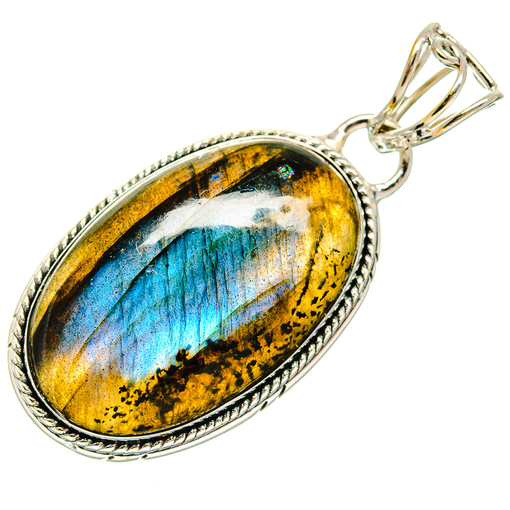 Labradorite Pendants handcrafted by Ana Silver Co - PD23931 - Photo 2