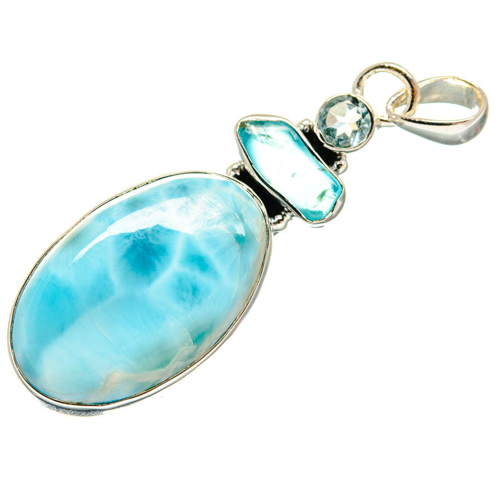Larimar Pendants handcrafted by Ana Silver Co - PD23947 - Photo 2