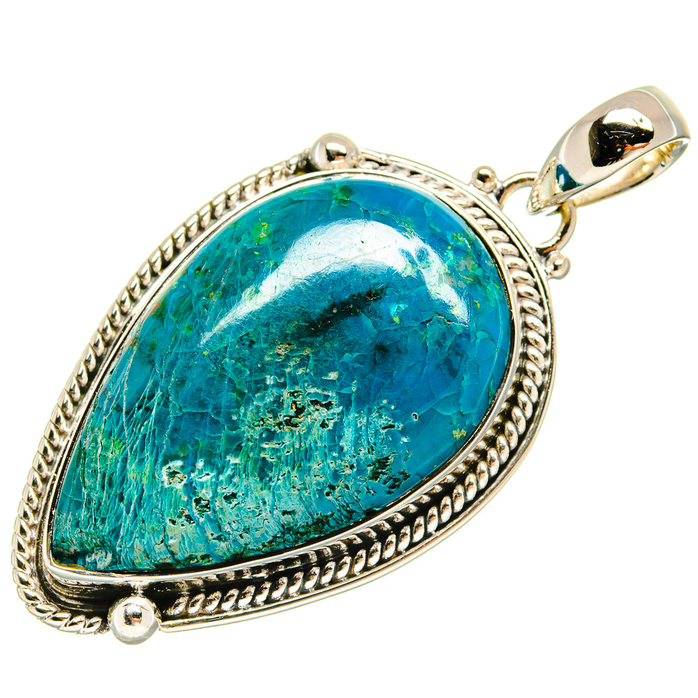 Chrysocolla Pendants handcrafted by Ana Silver Co - PD23984 - Photo 2