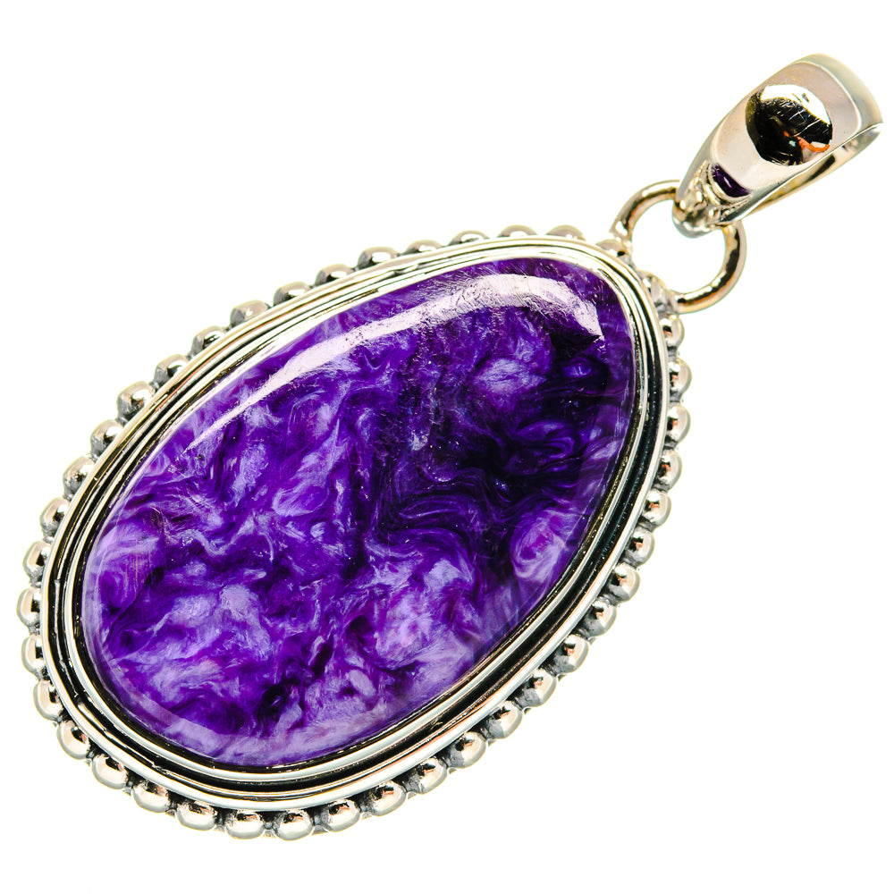 Charoite Pendants handcrafted by Ana Silver Co - PD23985 - Photo 2