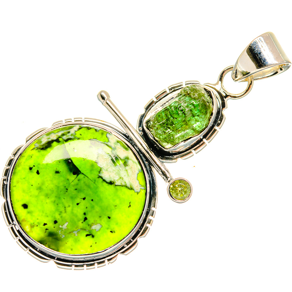 Rainforest Opal Pendants handcrafted by Ana Silver Co - PD23994 - Photo 2