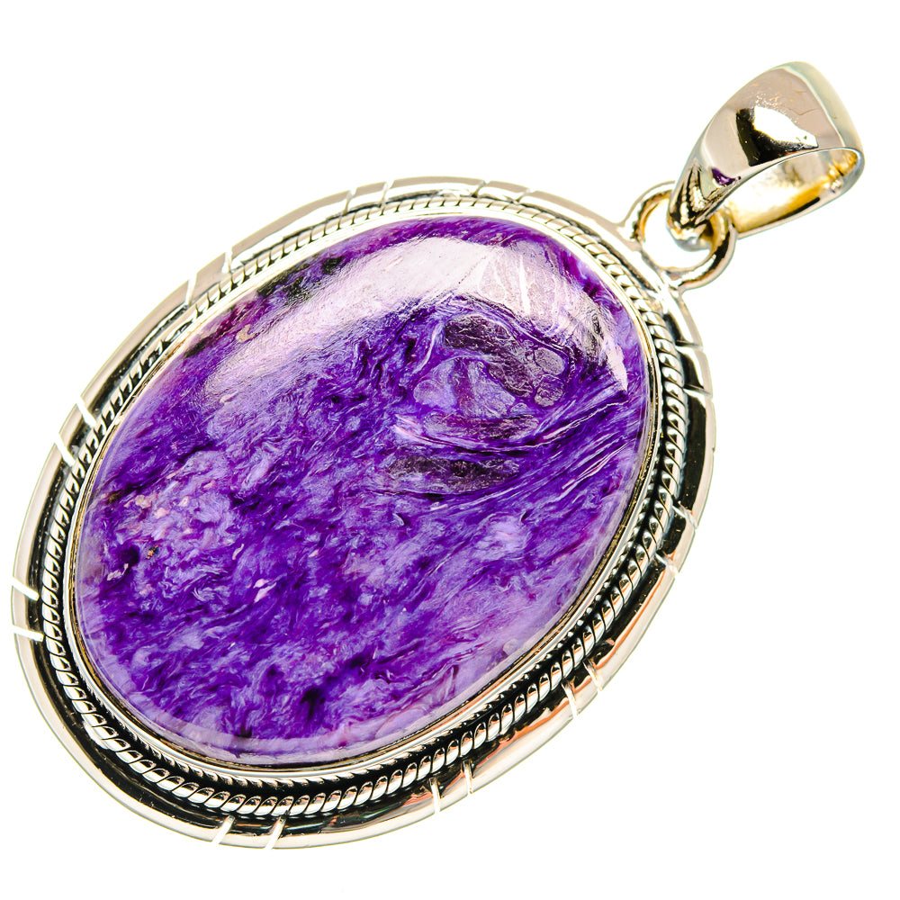 Charoite Pendants handcrafted by Ana Silver Co - PD24027 - Photo 2