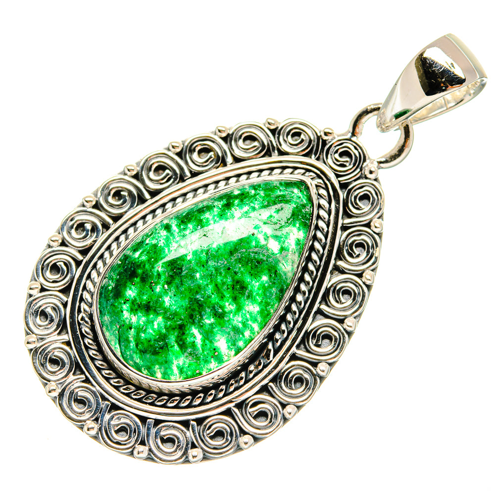 Green Aventurine Pendants handcrafted by Ana Silver Co - PD24041 - Photo 2
