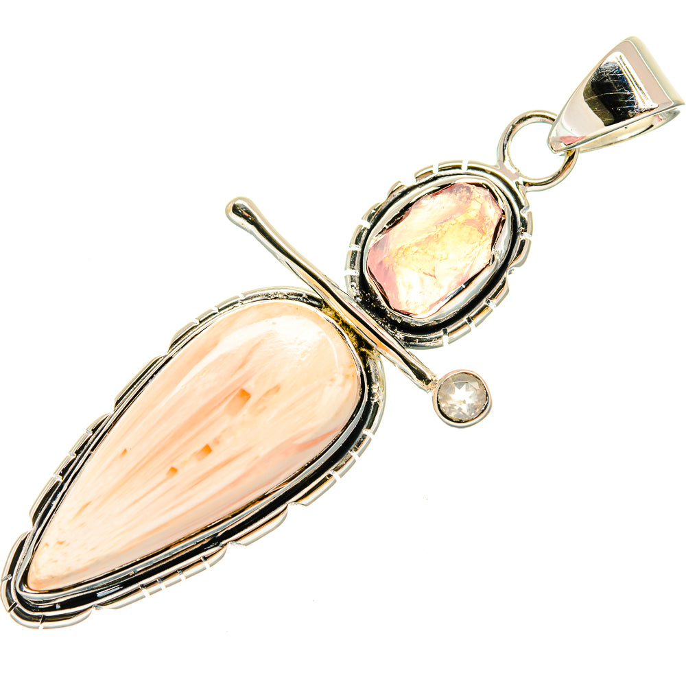 Scolecite Pendants handcrafted by Ana Silver Co - PD24075 - Photo 2
