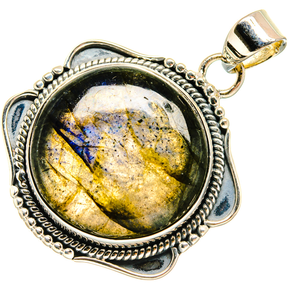 Labradorite Pendants handcrafted by Ana Silver Co - PD24095 - Photo 2