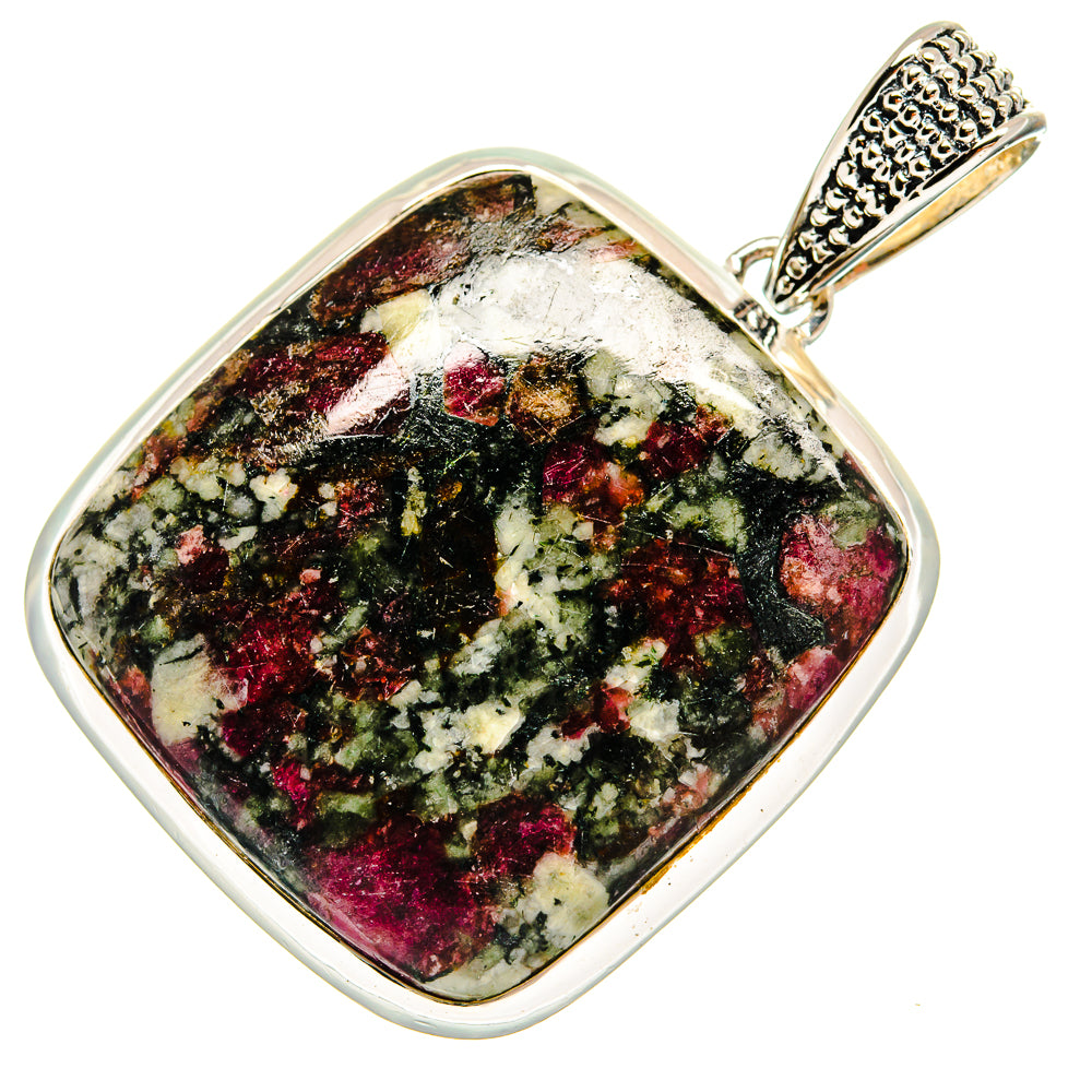 Russian Eudialyte Pendants handcrafted by Ana Silver Co - PD24101 - Photo 2