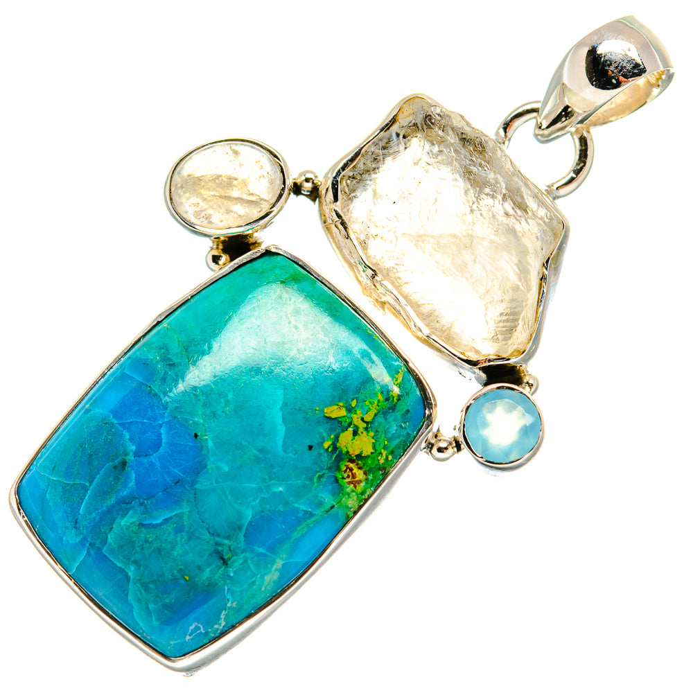 Chrysocolla Pendants handcrafted by Ana Silver Co - PD24158 - Photo 2