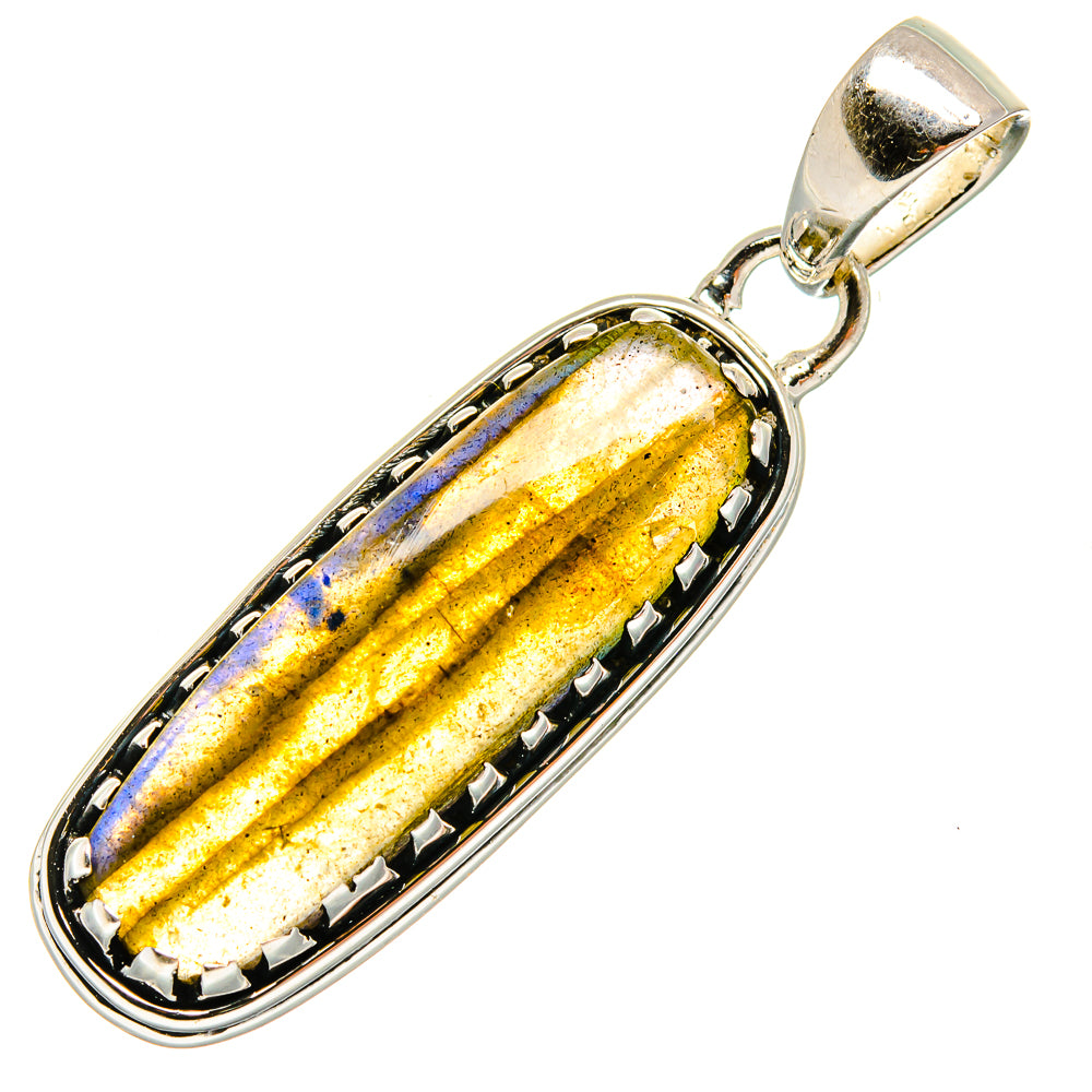 Labradorite Pendants handcrafted by Ana Silver Co - PD24186 - Photo 2