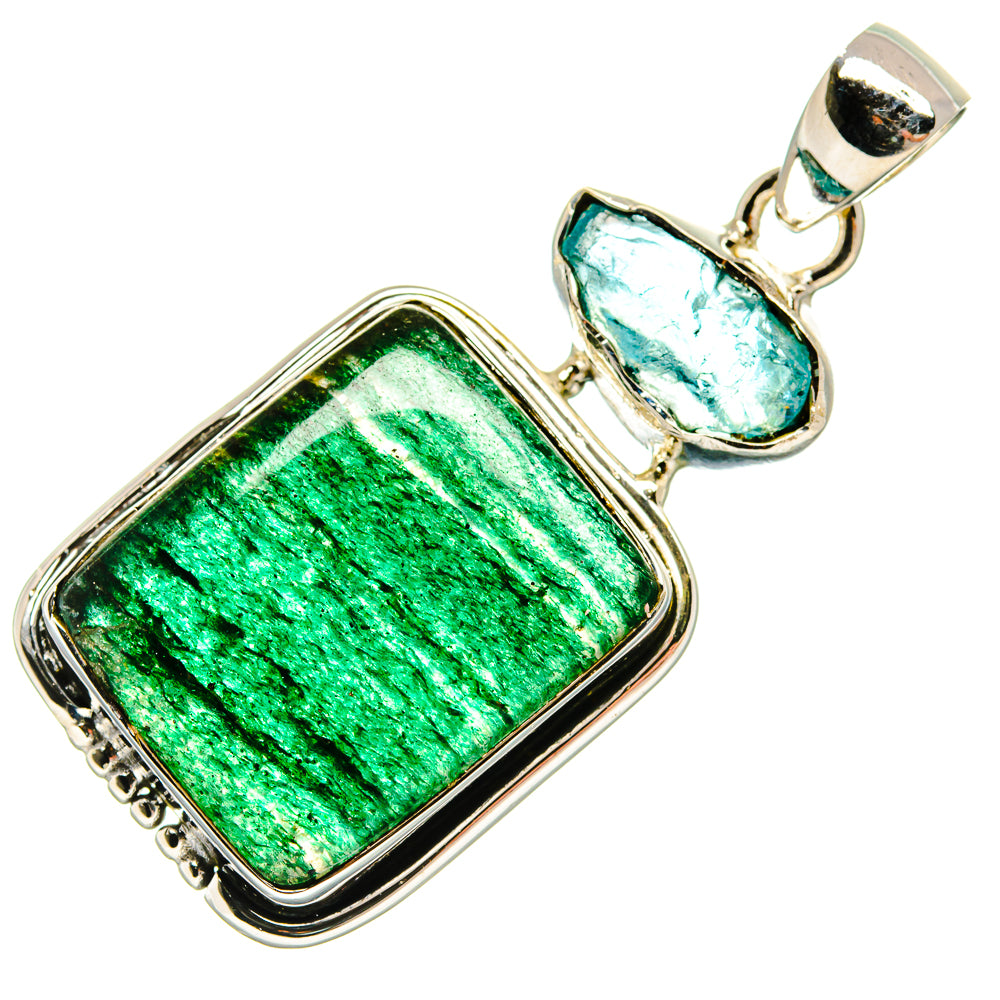 Green Aventurine Pendants handcrafted by Ana Silver Co - PD24211 - Photo 2