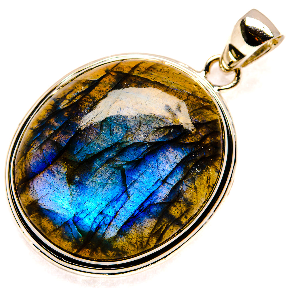 Labradorite Pendants handcrafted by Ana Silver Co - PD24238 - Photo 2