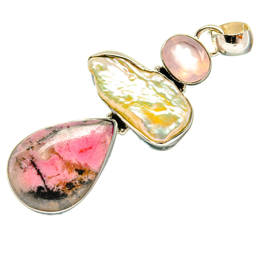 Rhodonite Pendants handcrafted by Ana Silver Co - PD24324 - Photo 2
