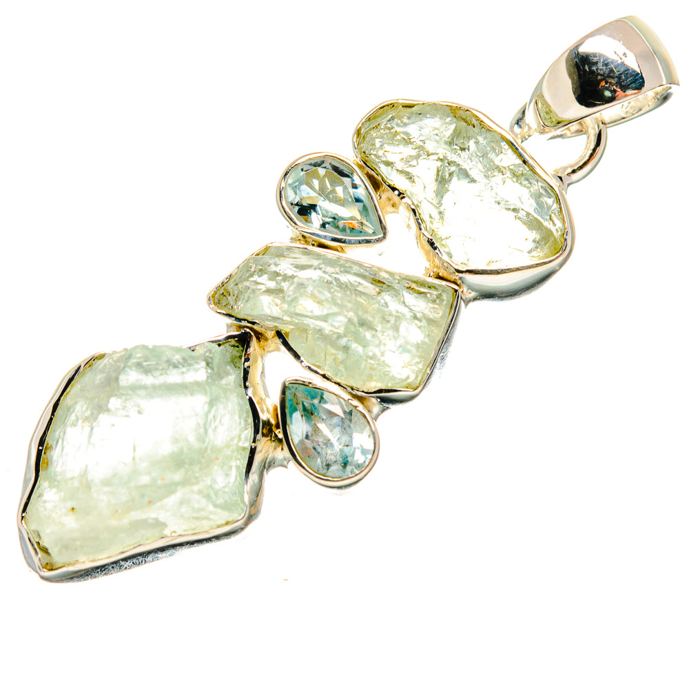 Aquamarine Pendants handcrafted by Ana Silver Co - PD24351 - Photo 2