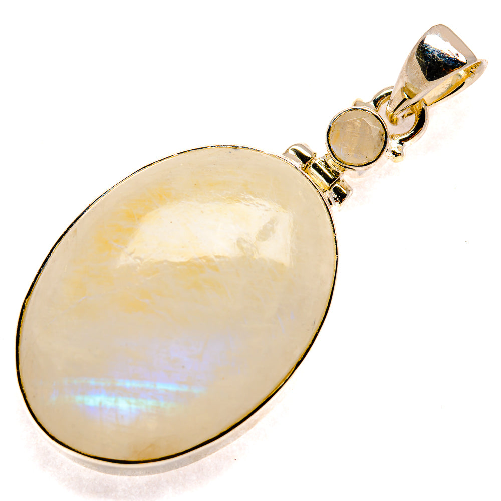 Rainbow Moonstone Pendants handcrafted by Ana Silver Co - PD24388 - Photo 2