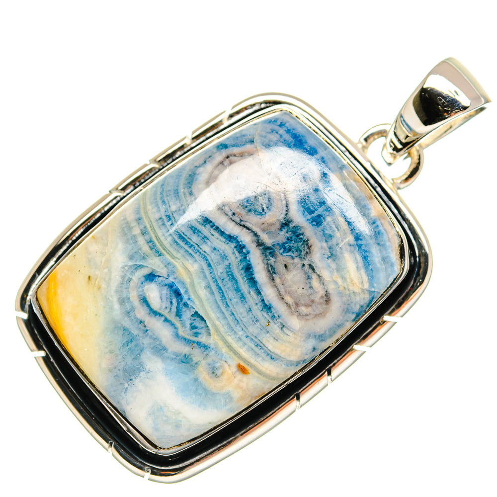 Blue Scheelite Pendants handcrafted by Ana Silver Co - PD24423 - Photo 2