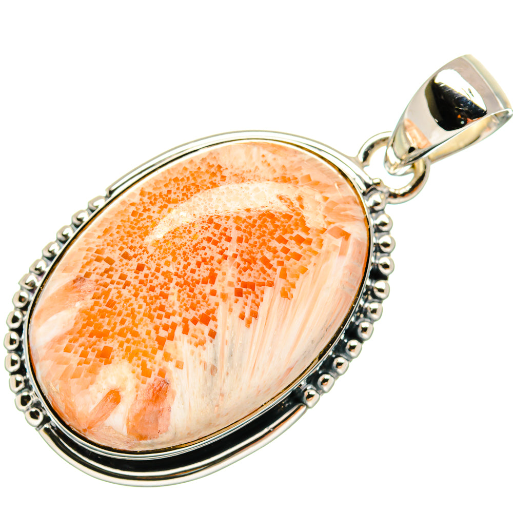 Scolecite Pendants handcrafted by Ana Silver Co - PD24425 - Photo 2