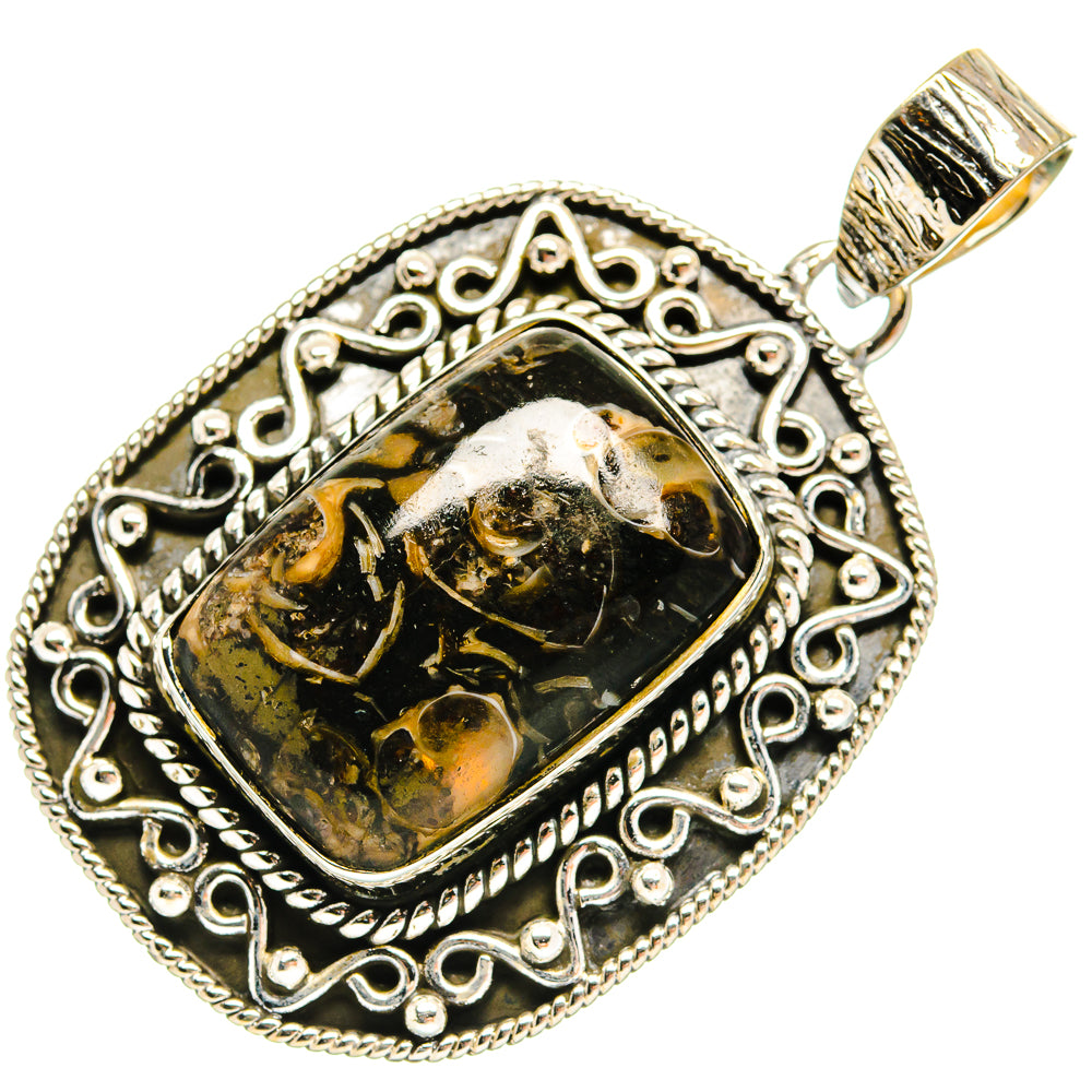 Turritella Agate Pendants handcrafted by Ana Silver Co - PD24455 - Photo 2