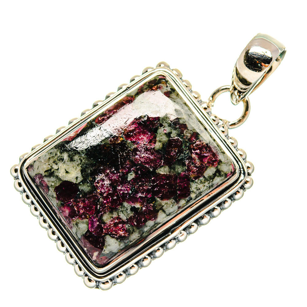Russian Eudialyte Pendants handcrafted by Ana Silver Co - PD24470 - Photo 2