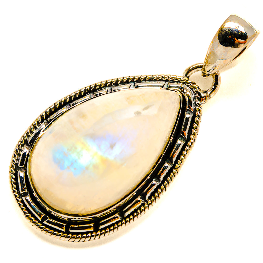Rainbow Moonstone Pendants handcrafted by Ana Silver Co - PD24533 - Photo 2