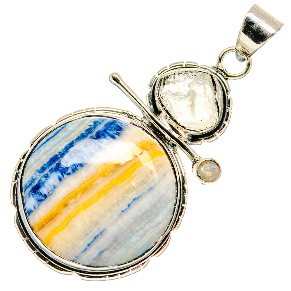 Blue Scheelite Pendants handcrafted by Ana Silver Co - PD24577 - Photo 2