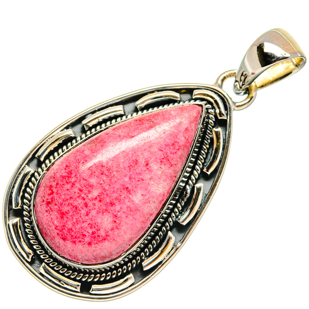 Rhodochrosite Pendants handcrafted by Ana Silver Co - PD24599 - Photo 2