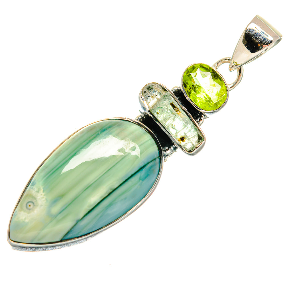 Green Jasper Pendants handcrafted by Ana Silver Co - PD24607 - Photo 2
