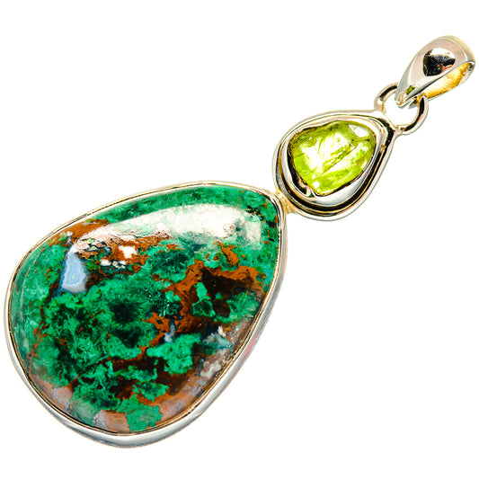 Chrysocolla Pendants handcrafted by Ana Silver Co - PD24777 - Photo 2