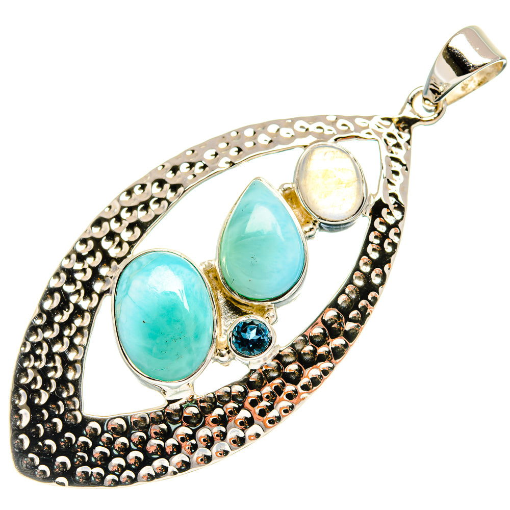 Larimar Pendants handcrafted by Ana Silver Co - PD24833 - Photo 2